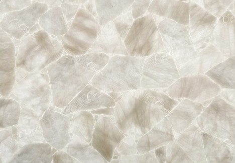 Quartz White Leather Finish - Detail Backlit