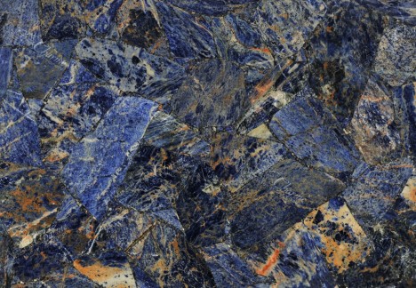 Sodalite Blue Red Veins - Detail