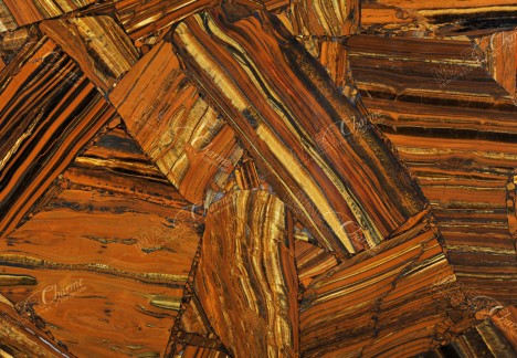 Tiger Eye Iron Vein Cut - Detail