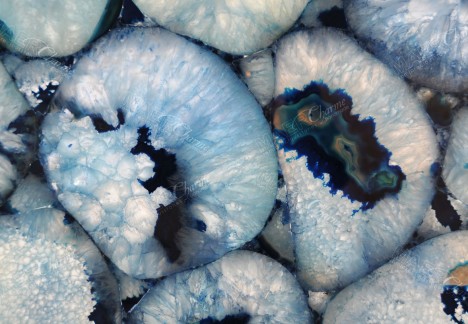 Agate Blue Giant - Detail Backlit