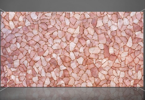 Quartz Pink With Gold - Backlit