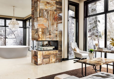 Petrified Wood Brown Retro