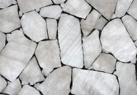 Quartz White With Silver - Detail Backlit