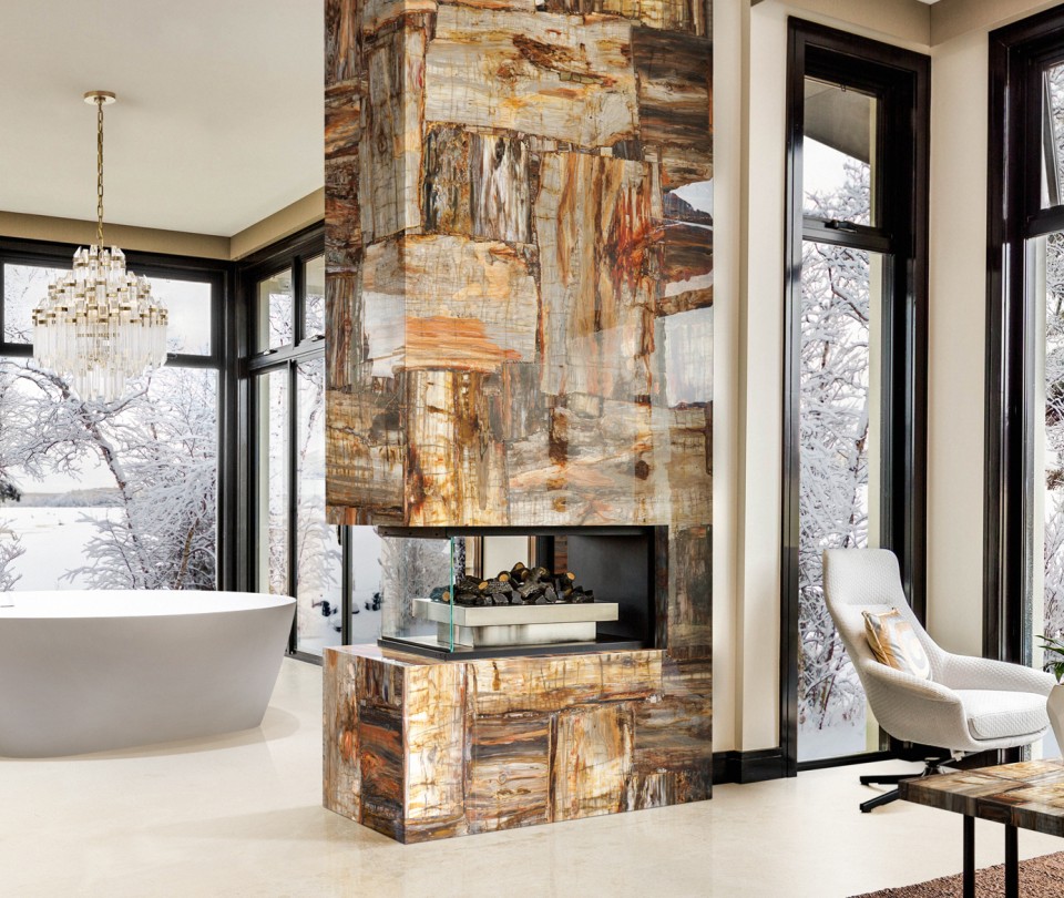 Petrified Wood Brown Retro